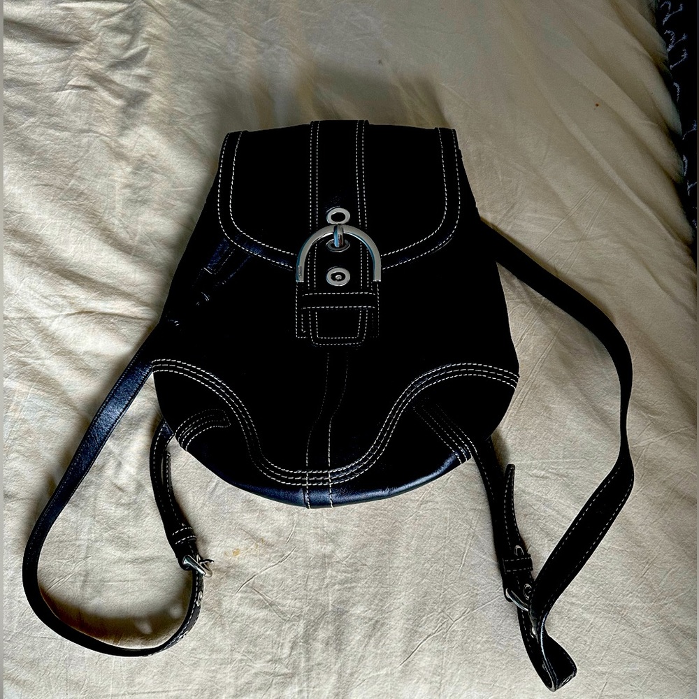 Coach SOHO Signature Mini C Drawstring Backpack